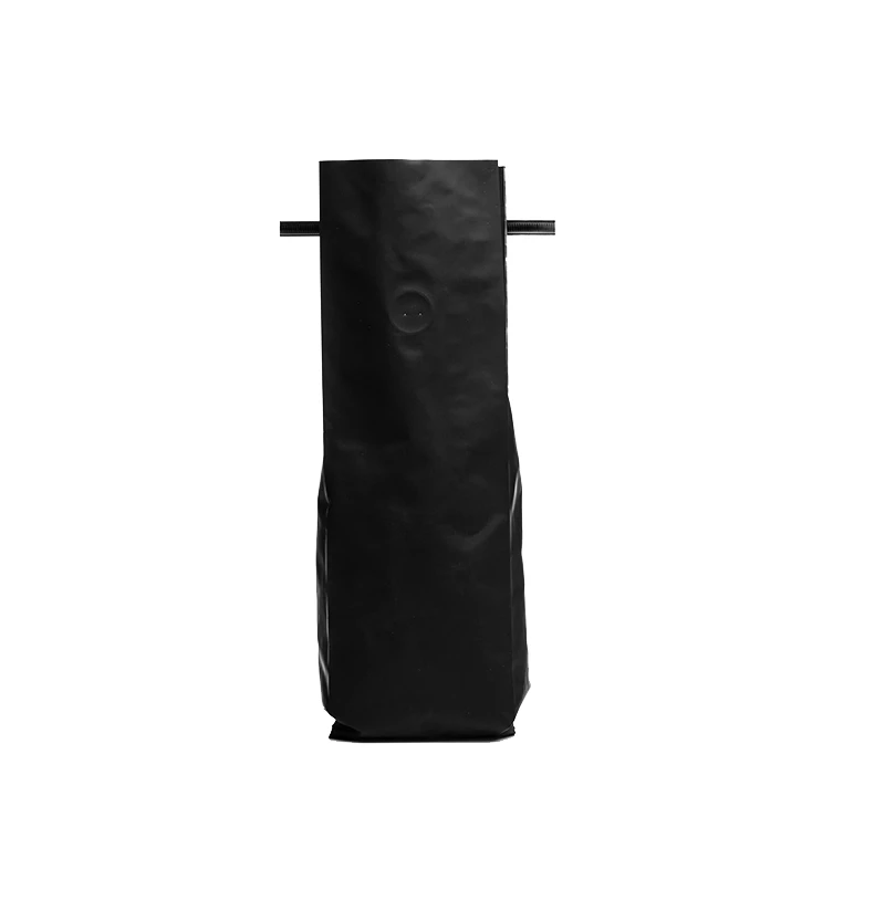 12-16 oz Matte Black Side Gusseted Bag w/ Valve